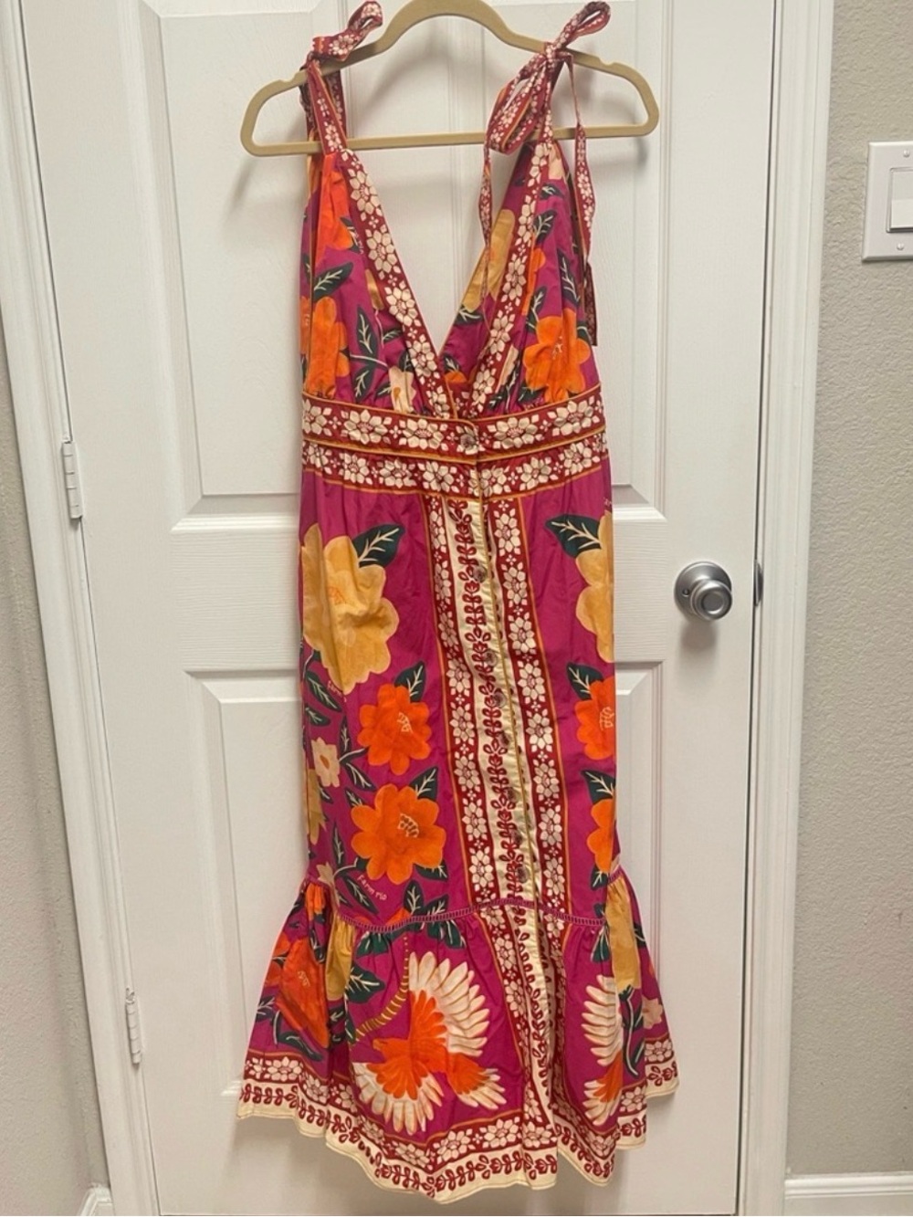 Farm Rio Colorful Floral Maxi Dress